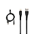 Cabo Iphone Ca-227i 2m Lightning Preto Maketech - Imagem 1