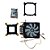 Air Cooler Fan Duplo Para Processador Intel Amd Lga Led Rgb - Imagem 4