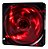 Cooler Fan 4 Leds 120mm Oex F10 120x120x25 Vermelho - Imagem 1