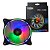 Cooler Fan 120mm com Led RGB Colorido Ring Light 12V 1200Rpm - Imagem 1