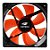 Cooler Fan Led Vermelho 120mm Gabinete Pc Gamer Silencioso F7-L100RD c3 tech - Imagem 1