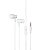 Fone de Ouvido Com Fio P3 Microfone Epp-047b Branco Maketech - Imagem 1