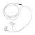 Fone de Ouvido Com Fio P3 Microfone Epp-047b Branco Maketech - Imagem 3
