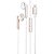 Fone de Ouvido C/ Fio Modelo Epl-052b Branco Maketech - Imagem 1