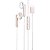 Fone de Ouvido C/ Fio Branco e Rose Epc-052b Type-c Maketech - Imagem 1