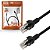 Patch Cord Cat.5E 2,5M Preto Pc-Ethu25Bk Plus Cable - Imagem 1