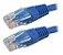 Cabo De Rede Patch Cord Cat5E Utp  1 Metro Azul 5+ - Imagem 2