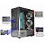 Gabinete Gamer KMex Divinus CG-AL10 Lateral Vidro 3 Fans Preto - Imagem 3