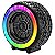 Caixa De Som Bluetooth Usb Multimídia Formato Roda Rgb Rádio - Imagem 1