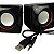 Mini Caixa De Som Para Computador Pc Notebook Usb P2 3W Rms - Imagem 2