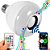 Lampada Bluetooth Musica Rgb Rotativa Festa Controle Remoto - Imagem 1