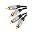 Cabo Áudio Rca Stereo Plug De Metal 2x2 Fitz-A3 5 Metros - Imagem 1