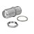 Kit 10 Emenda Cabo Coaxial Sky Antena Rosca Porca E Arruelas - Imagem 1