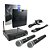 Kit 2 Microfones Sem Fio Bastão 8 Horas 60M Karaoke Palestra - Imagem 1