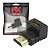 Adaptador Hdmi Plastico Hdmi Macho Para Hdmi Femea 90 Graus - Imagem 1