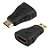 Adaptador Mini Hdmi Plastico Mini Hdmi Macho Para Hdmi Femea - Imagem 2