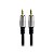 Cabo De Áudio P2 3,5mm Fitz Estereo Blindado Plug Metal 3M - Imagem 2