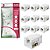 Kit Atacado 10 Keystone Fêmea Rj45 Cat6 10Gbps Branco 5+ - Imagem 1