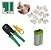 Alicate Crimpar Testador De Cabo C/ 9v 50 Plugs Rj45 Cat5e - Imagem 1
