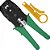 Alicate Crimpar Testador De Cabo C/ 9v 50 Plugs Rj45 Cat5e - Imagem 2