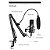 Kit De Microfone Condensador Podcast C/ Suporte Braço Filtro - Imagem 4