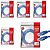 5x Cabo De Rede Internet Gigabit Cat5e Até 1gb Azul 5 Metros - Imagem 1