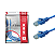 5x Cabo De Rede Internet Gigabit Cat5e Até 1gb Azul 3 Metros - Imagem 2