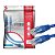 5x Cabo De Rede Patch Cord Gigabit Cat5e Até 1gb Azul 1M - Imagem 2