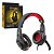 Fone Ouvido Headset Gamer Bright Led Vermelho Usb P2 0468 - Imagem 1