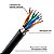 Cabo De Rede 100Mts Cat5 Blindado Preto Capa Pvc Capa Uv - Imagem 2