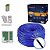 Kit 150m Cabo Rede Cat5e 100% Cobre Teste + 9v 50 Rj45 Azul - Imagem 1
