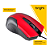 Mouse Bright Usb Preto E Vermelho 1000 Dpi - Imagem 4