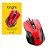Mouse Bright Usb Preto E Vermelho 1000 Dpi - Imagem 1