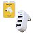 Hub USB, Bright 0335 2.0 3 Portas Usb Para Notebook Branco - Imagem 1