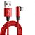 Cabo Gamer 99 Uber 90 Graus Tipo C Usb C 1M Turbo Vermelho - Imagem 1