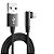 Kit 10 Cabo Gamer Uber 90 Graus Tipo C Usb C 1M Turbo Preto - Imagem 1