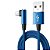 Kit 10 Cabo Gamer Uber 90 Graus Tipo C Usb C 1M Turbo Preto - Imagem 2