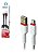 Kit 10 Cabo Micro Usb V8 Turbo 1M Performance Branco Preto - Imagem 5