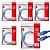 5x Cabo De Rede Patch Cord Gigabit Cat5e Até 1gb Azul 2Mt - Imagem 1