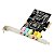 Placa de Som PCIe 4 Canais 4.1 Windows 7/10/11 Knup KP-PL911 - Imagem 2
