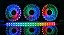 Kit Cooler FAN com 3 Unidades DEX 120mm RGB LED Controladora - Imagem 3