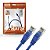 Cabo de Rede Patch Cord Plus Cable Cat.5E 5M Azul Gigabit - Imagem 1