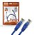 Cabo de Rede Patch Cord Plus Cable Cat.6 10M Azul Gigabit - Imagem 1
