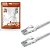 Cabo de Rede Patch Cord Plus Cable Cat.6 10M Branco Gigabit - Imagem 1