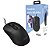 Mouse Com fio Usb Escritório Ergonomico 4 Botões 3600dpi - Imagem 1