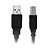 Cabo Usb 2.0 Para Impressora Am X Bm 5,0M Preto Plus Cable - Imagem 2