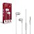 Fone De Ouvido P3 Para Celular Intra Auri Microfone Branco - Imagem 1