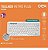 Teclado Bluetooth Retrô Abnt2 Slim Recarregável Branco Oex' - Imagem 3