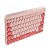 Teclado Silencioso Bluetooth Sem Fio Retro Oex Tc510 Rosa - Imagem 5