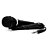 Microfone Dinâmico De Mão Com Fio 3m Preto Botão On Off - Imagem 3